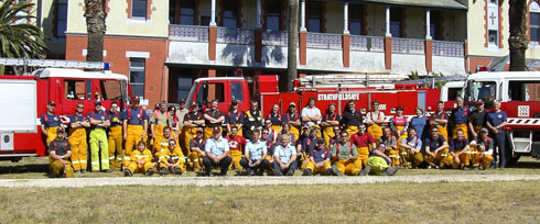 Fire Fighters At The Group Exercise Last Year